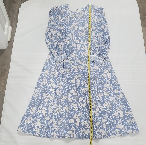 ANTONIO MELANI Born On Fifth Alizee Blue Floral Dress - Picture 5 of 14